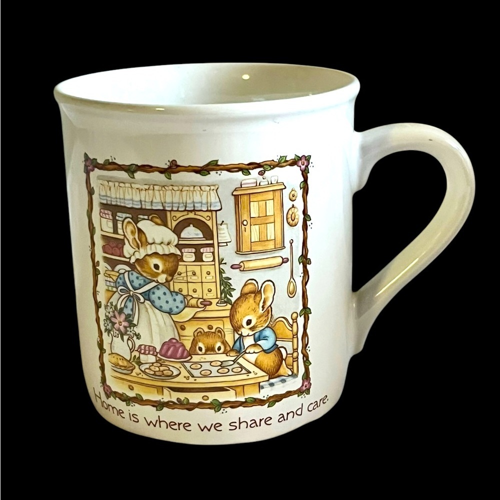 Vintage Hallmark Mug Mates Cute Bunny Mug 1985